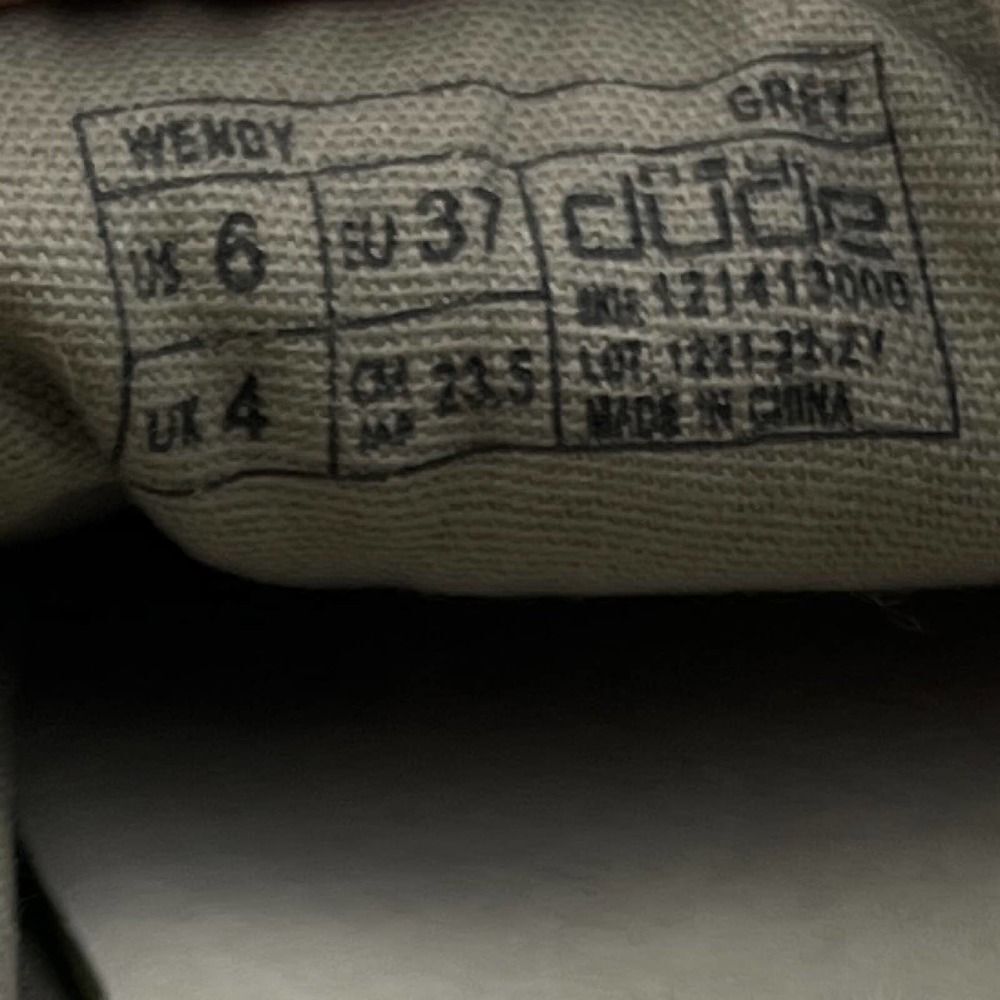 Hey Dude Grey Wendy Slip on Walking Comfort Shoe Womens Size 6 - Picture 11 of 11